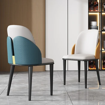 Дизайнерский обеденный стул для квартиры, Классические Минималистичные Салонные Мягкие стулья, Кухонные скандинавские шезлонги, мебель для дома Salle Manger