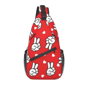 Мультяшная мышка Минни Микки, нагрудная сумка через плечо, мужской модный аниме-рюкзак для путешествий